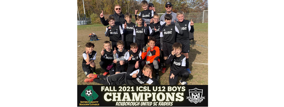 ICSL U12 Boys Champions