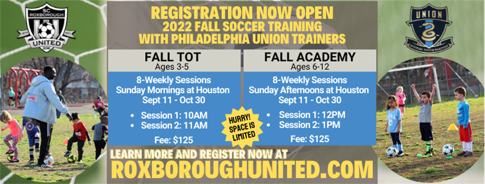 Register Today for Fall Soccer Training